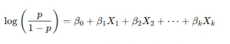 logistic regression equation